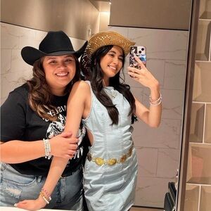 Light Blue Silence + Noise (UO) Denim Dress